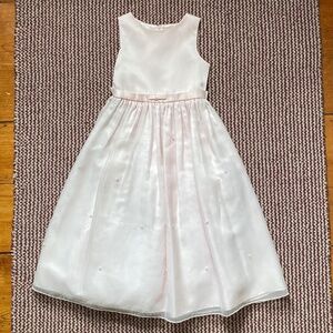 Pink Party Dress (Size 8) - flower girl